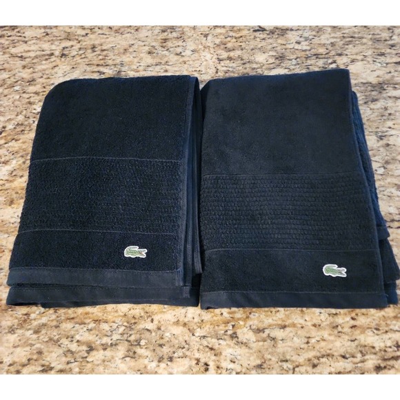 Lacoste Bath Lacoste Bath Towel 0 Cotton 30 X 52 Set Of 2 Poshmark